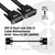CLUB3D DVI-D DUAL LINK (24+1) CABLE BI DIRECTIONAL M/M 10m 32.8 ft 28AWG Czarny