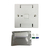 Tripp Lite N042U-W01-ST 1-Port UK-Style Keystone Wall Plate, Unloaded Shuttered Module, Icon Tab, White