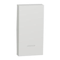 Unica - enjoliveur interrupteur ou bouton-poussoir lumineux - 1 mod - Blanc anti (NU910020N)