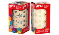 APLI kids Sticker "Sterne", auf Rolle, 2er Pack (66000479)