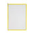 Drehzapfentafeln „Technic” / Sichttafel für Preislistenhalter / Einzeltafel zu Plakat-Infoelement „Technic“ | gelb DIN A3