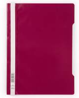 Durable Clear View A4 Document Folder - Crimson - Pack of 50