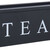 Relaxdays Teebox, 6 Fächern, Bambus, H x B x T: 9 x 43,5 x 9 cm, für Tee & Kaffeepads, Teebehälter mit Deckel, schwarz
