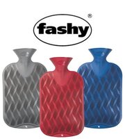 Wärmflasche Karo-Halblamelle anthrazit(Fashy)
