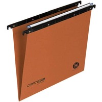 Cartella sospese orizzontali per cassetti CARTESIO 33 cm fondo V arancio Conf. 50 pezzi - 100/330-B2