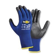 teXXor® 2402 Gr. 11 teXXor® Nylon-Strickhandschuhe TOUCH blau/schwarz