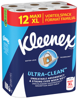 KLEENEX Haushaltspapier Ultra Clean 5815001 2-lagig 12 XL Rollen