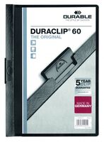 Durable 6mm Duraclip File A4 Black (Pack of 25) 2209/01