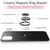 NALIA Case compatible with iPhone 11, Silicone Cover with 360 Degree Rotating Ring Holder for Magnetic Car-Mount, Protective Kickstand Bumper Slim Fit Shockproof Mobile Skin Black