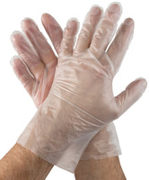 Einweg-TPE-Handschuh Allfood; Kleidergröße S, 24 cm (L); transparent; 200