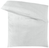 Bettbezug Cube Reißverschluss; 140x200 cm (BxL); weiß