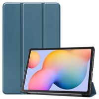 Tri-fold caster hard shell cover - Dark Green for Samsung Tablet-Hüllen
