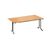 Folding table, with rounded edges