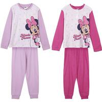 PIJAMA LARGO INTERLOCK MINNIE LIGHT PINK