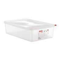 Araven 1/1 Gastronorm Container with Lid Transparent 13.7L Pack of 4