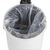 Bolero White Pedal Bin in Stainless Steel with Removal Inner Bucket 5L