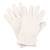 NITRAS Baumwoll-Jersey-Handschuhe, naturfarben, halb gebleicht, Größe 8