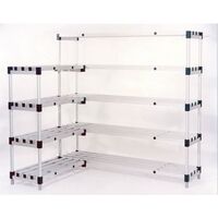 Anodised aluminium shelving - Extra Shelves