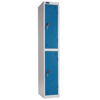 Probe coin operated coloured door premium lockers - Coin return - two door