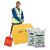 Winter snow and ice clearance starter kits, incl. 2 bags 25kg white de-icing salt