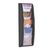 Wall mounted coloured leaflet dispensers - 4 x A5 pockets, black