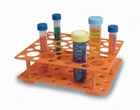 Moonlab® Reagenzglasgestell orange ABS für konische Röhrchen 30 x 15 ml 20 x 50 ml zusammensteckbar