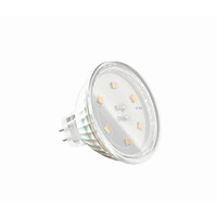 LED NV-Reflektorlampe MR16, 12V AC / DC, GU5.3, 5W 3000K 400lm 100°, klar