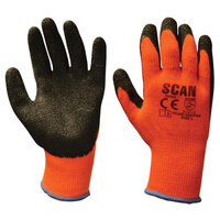 Scan SCAGLOKSTH5X Thermal Latex Coated Gloves - XL (Size 10) (Pack 5)