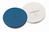 Schnappringkappen N 11 blau Loch Silikon weiß/PTFE blau kreuzgeschlitzt