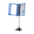 Casiers de stand / Système de panneaux de présentation / Porte-étiquette de prix "Infosign" | bleu sim. RAL 5015