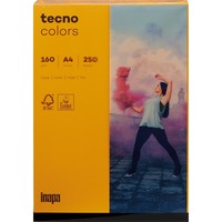 Kopierpapier tecno® colors, DIN A4, 160 g/m², Pack: 250 Blatt, mittelorange