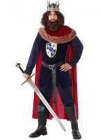 Disfraz de Rey Medieval Rojo para hombre M-L