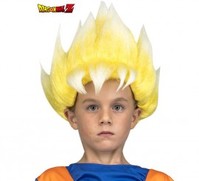 Peluca de Saiyan Son Goku de Dragón Ball en caja para niño Universal Niños