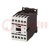 Contactor: 4-pole; NC + NO x3; 24VAC; 4A; for DIN rail mounting