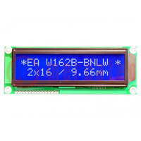 Kijelző: LCD; alfanumerikus; STN Negative; 16x2; kék; 122x44mm; LED