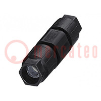 Connector: rond; PIN: 4; 9A; IP65,IP67; 250V; 0,34÷0,75mm2; 4÷8mm