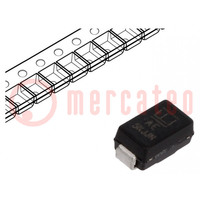 Diodo: rectificador de barrera Schottky; SMD; 40V; 2A; SMB