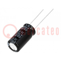 Condensator: elektrolytisch; THT; 470uF; 35VDC; Ø10x20mm; ±20%