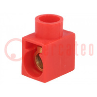 Terminal block; screw terminal; 2.5mm2; 400V; 32A; ways: 1; red