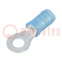 Tip: ring; M4; Ø: 4.17mm; 1.25÷2mm2; crimped; for cable; insulated