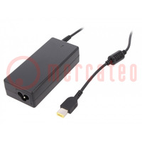 Power supply: switched-mode; 20VDC; 2.25A; Out: 11/4,5; 45W; 5÷50°C