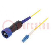Patch cord a fibra ottica; PIN: 1; simplex modo singolo (SM)