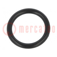 O-ring tömítés; kaucsuk NBR; Thk: 1,5mm; Øbelső: 9mm; fekete
