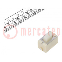 Microswitch TACT; SPST; Pos: 2; 0.05A/12VDC; SMT; none; 1.6N; 5mm