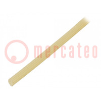 Insulating tube; fiberglass; natural; -20÷155°C; Øint: 2.5mm