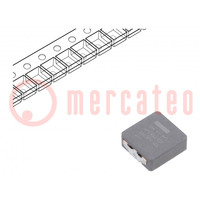 Inductor: wire; SMD; 1.5uH; 24.3A; 4.9mΩ; ±20%; 10.7x10x4mm; ETQP4M