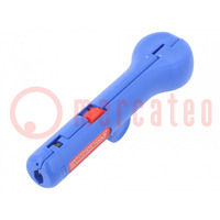 Stripping tool; Øcable: 6÷13mm; Wire: round; Tool length: 140mm