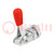 Plunger clamps; steel; 3kN; Actuator material: hardened steel