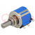 Potentiometer: axial; multiturn; 10kΩ; 2W; ±5%; 6,35mm; linear; IP40