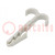 Holder; Cable P-clips,for braids,protective tubes; light grey